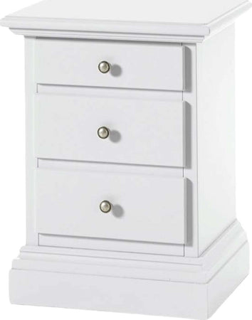 MOBILI-2G---COMODINO-CLASSICO-3-CASSETTI-SHABBY-BIANCO-SPORCO-50x38x65