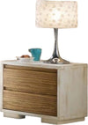 MOBILI-2G---COMODINO-IN-LEGNO-MASSELLO-SHABBY-2-CASSETTI-L.55-P.38-H.-46﻿