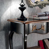 MOBILI-2G---CONSOLLE-700'-CLASSICA-IN-LEGNO-SHABBY-NERO/ORO-100X36x78