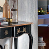 MOBILI-2G---CONSOLLE-700'-CLASSICA-IN-LEGNO-SHABBY-NERO/ORO-100X36x78