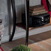 MOBILI-2G---CONSOLLE-700'-CLASSICA-IN-LEGNO-SHABBY-NERO/ORO-100X36x78