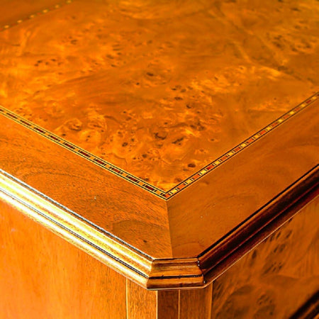 MOBILI-2G---CONSOLLE-CASSETTIERA-CLASSICA-IN-LEGNO-GREZZO-5-CASSETTI-98X40X85