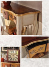 MOBILI-2G---Consolle-classica-1-cassetto-legno-shabby-oro-100X40x88