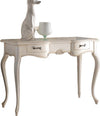 MOBILI-2G---Consolle-classica-2-cassetti-legno-shabby-bianco-119X45x80