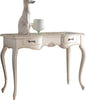 MOBILI-2G---Consolle-classica-2-cassetti-legno-shabby-bianco-119X45x80
