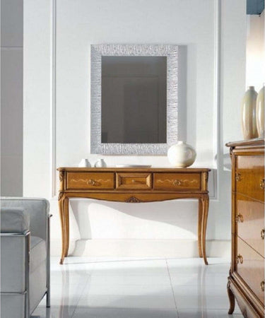 MOBILI-2G---CONSOLLE-CLASSICA-3-CASSETTI-INTARSIATA-LEGNO-GREZZO-L.131-P.39-H.81