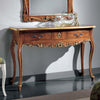 MOBILI-2G---Consolle-classica-3-cassetti-legno-shabby-oro-130X48x89