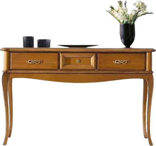 MOBILI-2G---CONSOLLE-CLASSICA-IN-LEGNO-3-CASSETTI-FINITURA-BASSANO-L.131-P.39-H.81