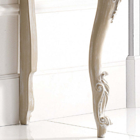 MOBILI-2G---CONSOLLE-CLASSICA-SAGOMATA-1-CASSETTO-IN-LEGNO-BIANCO-L.142-P.46-H.83