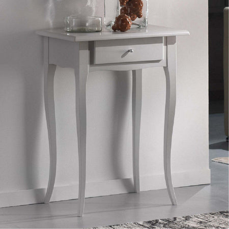 MOBILI-2G---CONSOLLE-SHABBY-1-CASSETTO-IN-LEGNO-MASSELLO-BIANCO-L.57-P.39-H.78