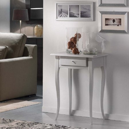 MOBILI-2G---CONSOLLE-SHABBY-1-CASSETTO-IN-LEGNO-MASSELLO-BIANCO-L.57-P.39-H.78