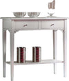 MOBILI-2G---CONSOLLE-SHABBY-2-CASSETTI-IN-LEGNO-BIANCO-CONSUMATO-L.90-P.31-H.77