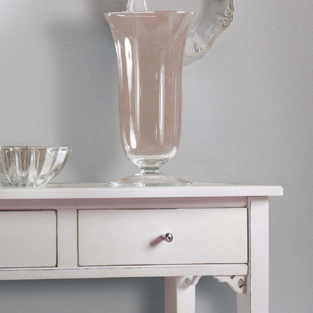 MOBILI-2G---CONSOLLE-SHABBY-2-CASSETTI-IN-LEGNO-BIANCO-CONSUMATO-L.90-P.31-H.77