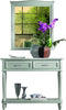 MOBILI-2G---CONSOLLE-SHABBY-2-CASSETTI-IN-LEGNO-BIANCO-L.120-P.40-H.98