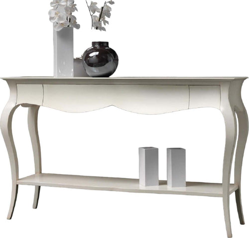 MOBILI-2G---CONSOLLE-SHABBY-3-CASSETTI-IN-LEGNO-MASSELLO-BIANCO-L.165-P.46-H.100