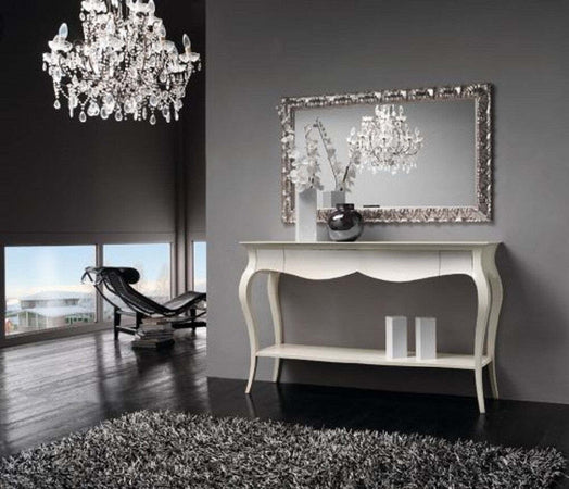 MOBILI-2G---CONSOLLE-SHABBY-3-CASSETTI-IN-LEGNO-MASSELLO-BIANCO-L.165-P.46-H.100