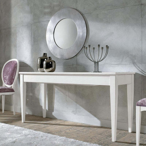 MOBILI-2G---Consolle-tavolo-moderna-allungabile-legno-bianco-shabby-160X55x77