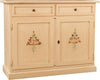 MOBILI-2G---Credenza-2-Ante-legno-avorio-anticato-decorata-105X42X85