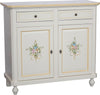 MOBILI-2G---Credenza-2-Ante-Legno-Bianca-Decorata-filo-arancione-104X43X98