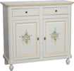 MOBILI-2G---Credenza-2-Ante-Legno-Bianca-Decorata-filo-arancione-104X43X98