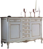 MOBILI-2G---Credenza-2-porte-7-cassetti-classica-legno-shabby-bianco-argento-190X62x107