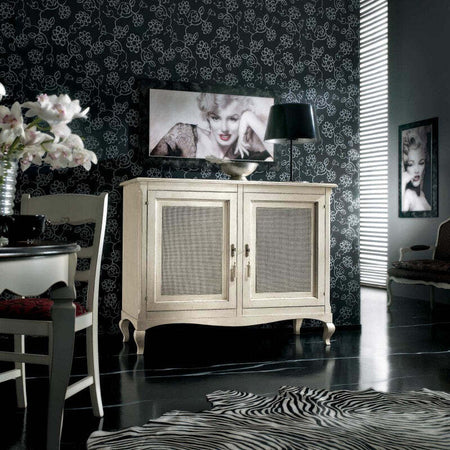 MOBILI-2G---CREDENZA-2-PORTE-CLASSICA-PAGLIA-DI-VIENNA-SHABBY-145X49x113