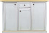 MOBILI-2G---Credenza-3-porte-1-cassetto-bianco-anticato-filo-ocra-120x39x85