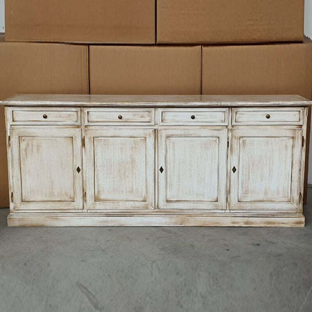 MOBILI-2G---Credenza-4-porte-legno-shabby-bianco-anticato-205X42X86