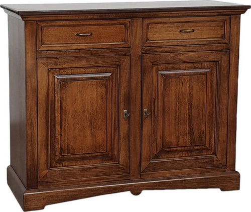 MOBILI-2G---Credenza-classica-2-ante-Legno-tinta-bassano-117X46X96