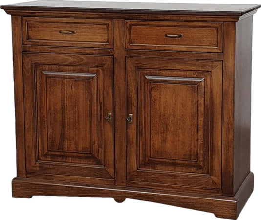 MOBILI-2G---Credenza-classica-2-ante-Legno-tinta-bassano-117X46X96