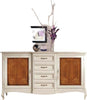 MOBILI-2G---CREDENZA-CLASSICA-2-PORTE-4-CASSETTI-LEGNO-BICOLORE-200X52x113
