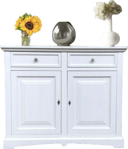 MOBILI-2G---Credenza-shabby-2-ante-Legno-Bianco-opaco-117X46X96