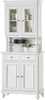 MOBILI-2G---Cristalliera-2-ante-napoletana-arte-povera-in-legno,-cristalliera,-mobile-LACCATO-BIANCO