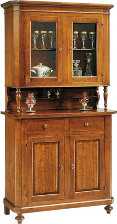 MOBILI-2G---Cristalliera-2-ante-napoletana-legno-massello-finitura-elite-104-x-43-h.208
