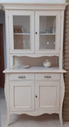 MOBILI-2G---CRISTALLIERA-2-PORTE-CLASSICA-LEGNO-BIANCO-SHABBY-105x50x209