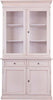 MOBILI-2G---CRISTALLIERA-2-PORTE-LEGNO-SHABBY-BIANCO-INVECCHIATO-105X42X206