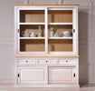 MOBILI-2G---CRISTALLIERA-2-PORTE-SCORREVOLI-IN-LEGNO-BIANCO/NATURALE-L.157-P.53-H.200