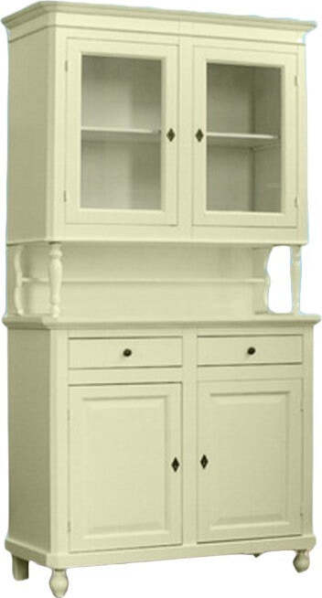 MOBILI-2G---Cristalliera-2-porte-shabby-legno-shabby-avorio-104X43X208