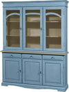 MOBILI-2G---CRISTALLIERA-3-ANTE-LACCATO-PENNELLATO-CARTA-DA-ZUCCHERO-156x42x205