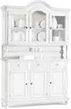MOBILI-2G---CRISTALLIERA-3-PORTE-BIANCA-LEGNO-SHABBY-CHIC-L.150X43X228
