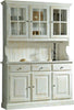 MOBILI-2G---Cristalliera-3-porte-legno-massello-shabby-bianco-invecchiato-L.147-P.43-H.195
