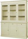 MOBILI-2G---Cristalliera-3-porte-legno-shabby-avorio-156x42x205
