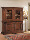 MOBILI-2G---CRISTALLIERA-4-PORTE-TINTA-NOCE-IN-LEGNO-L.213-P.54-H.226