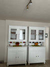 MOBILI-2G---CRISTALLIERA-ARTE-POVERA-2-PORTE-IN-LEGNO-SHABBY-BIANCO-104X43X208