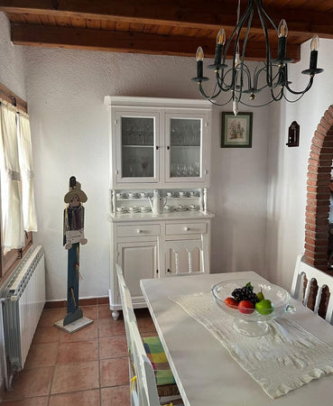 MOBILI-2G---CRISTALLIERA-ARTE-POVERA-2-PORTE-IN-LEGNO-SHABBY-BIANCO-104X43X208