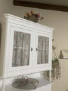 MOBILI-2G---CRISTALLIERA-ARTE-POVERA-2-PORTE-IN-LEGNO-SHABBY-BIANCO-104X43X208