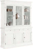 MOBILI-2G---CRISTALLIERA-ARTE-POVERA-3-PORTE-IN-LEGNO-SHABBY-BIANCO-156X42X205