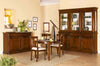 MOBILI-2G---CRISTALLIERA-BOISERIE-IN-LEGNO-FREGI-TINTA-NOCE-225X53X230