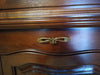 MOBILI-2G---CRISTALLIERA-BOISERIE-IN-LEGNO-FREGI-TINTA-NOCE-225X53X230