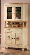 MOBILI-2G---cristalliera-classica-2-porte-legno-avorio-e-ocra-112x49x206